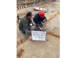 云南，紅河州建水至元陽高速公路土建工程，螞蝗塘匝道鋼箱梁焊縫檢測現(xiàn)場作業(yè)
